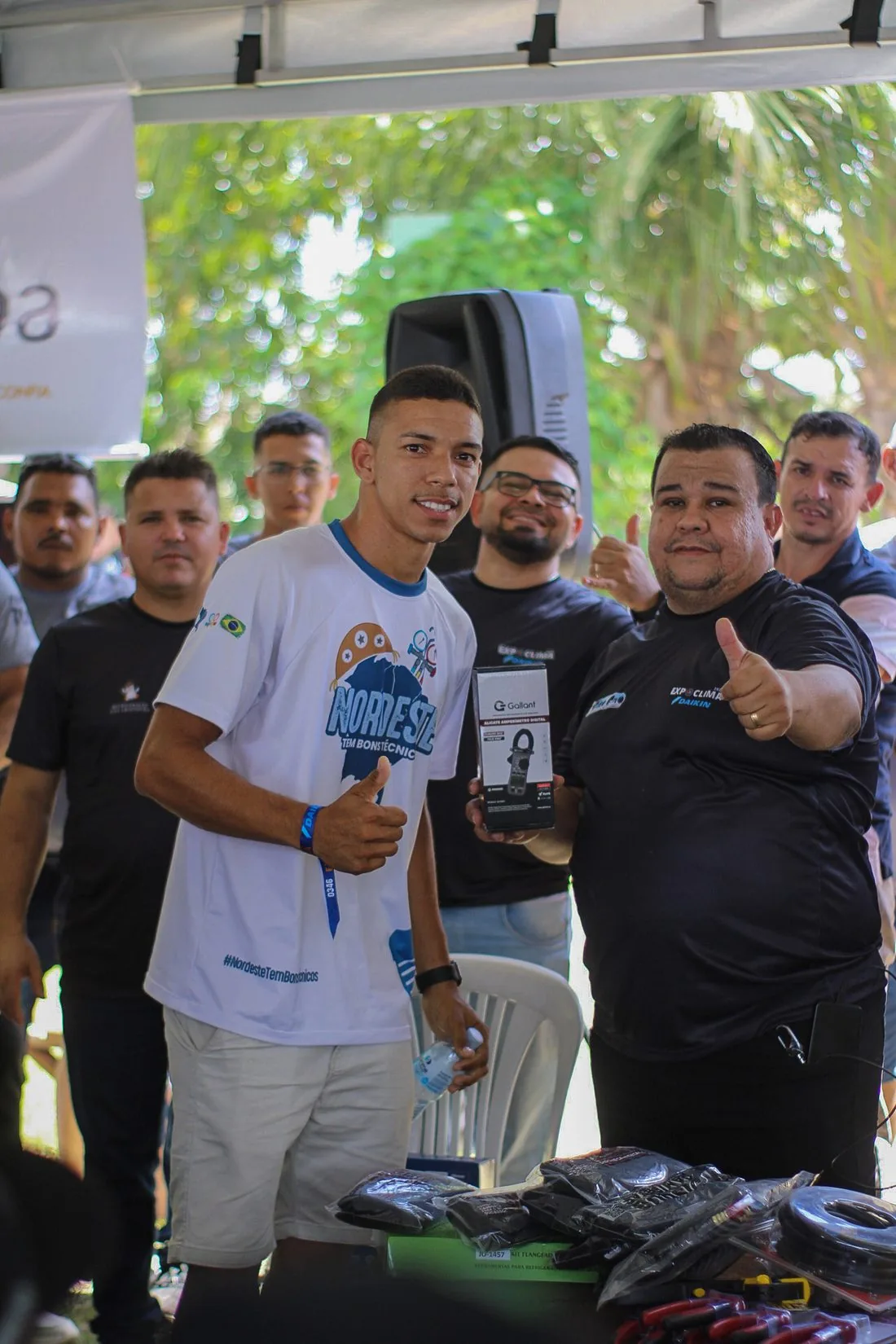 Premiação de um técnico na ExpoClima